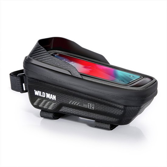 Wildman - Stuurtas - Telefoonhouder/Fietstas - Waterdicht - 1L - Zwart — afbeelding 4