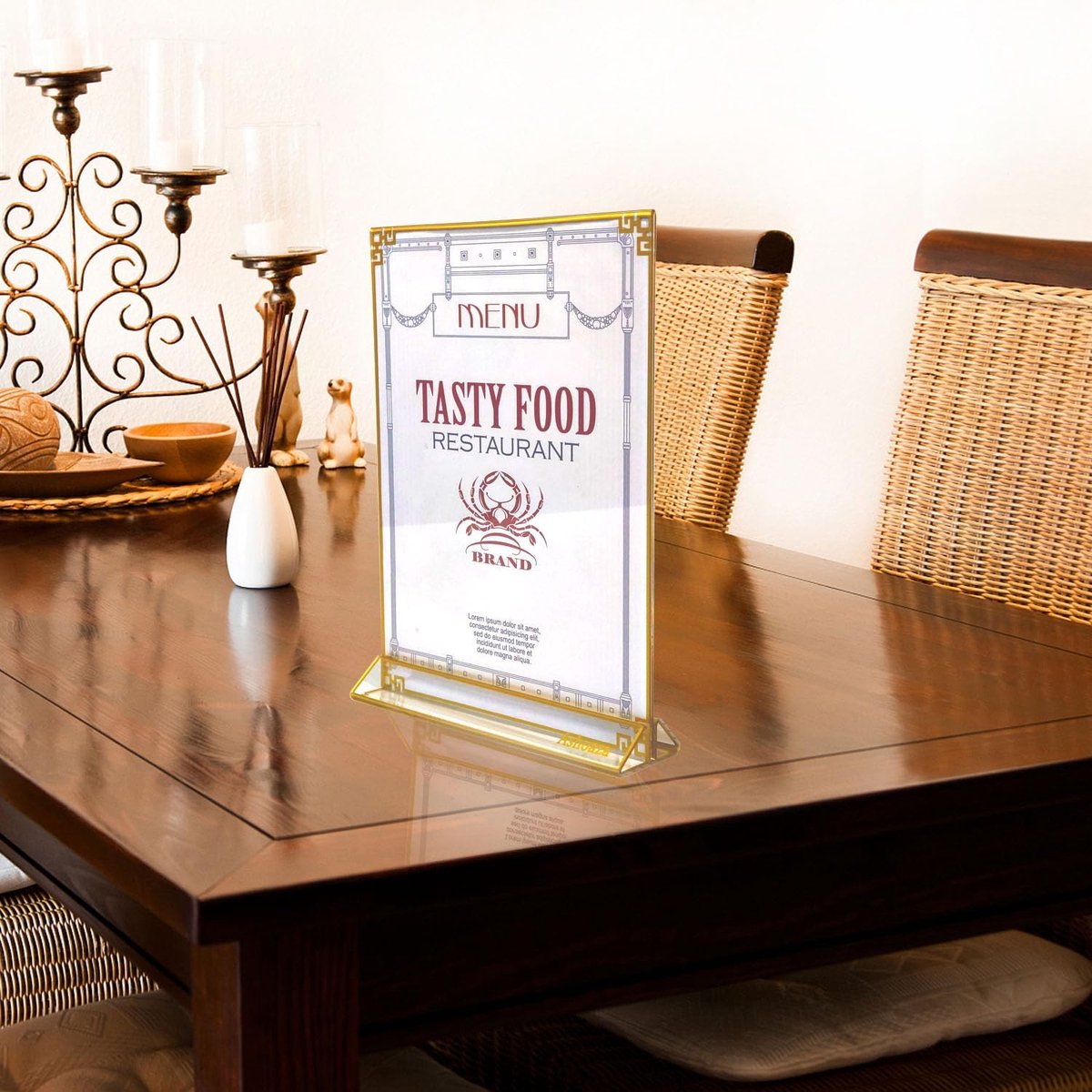 Support, Lot De 4 Supports De Table A4, (21 X 29,7 Cm), étiquette De Prix Support De