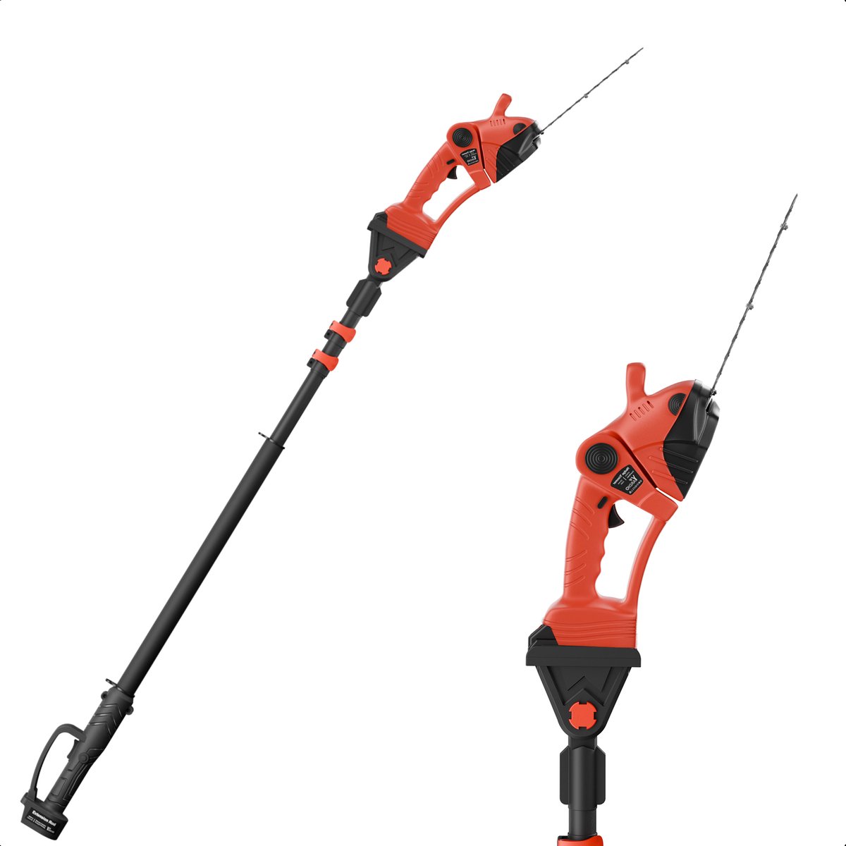 Bol.com YARDIO Tools® - Telescopische Heggenschaar - Heggenschaar - Heggenschaar Electrisch Telescopisch - Heggenschaar Accu - 1... aanbieding