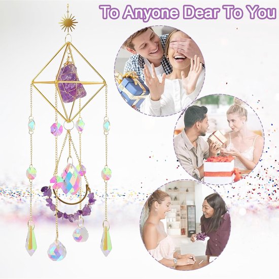 LINTRA Attrape-Soleil, Verre Cristal Attrape Soleil Cristal