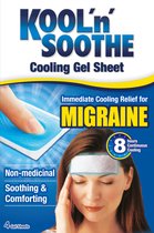 Kool'n'Soothe Cooling Gel sheets - Gel pleisters - Directe verlichting en verkoeling bij migraine en zware hoofdpijn - 4 stuks