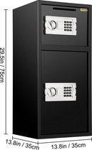 JK24 - Elektronische kluis - Grote kluis - Digitale Toegang & Override Toetsen - Geschikt Voor Winkel Geld Sieraden Documenten