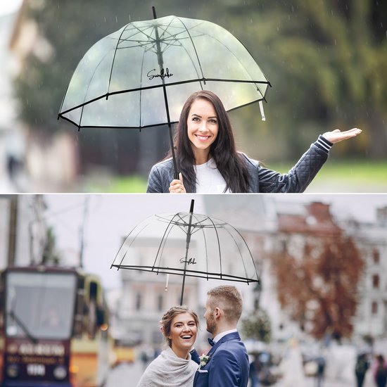 Parapluie Sunflake Transparent - Transparent - Parapluie Dôme pour Adultes