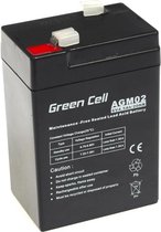 Green Cell 6V 4.5Ah (4.6mm) 4500mAh VRLA AGM accu