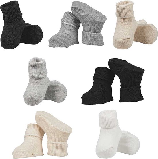 Apollo - Baby Sokken - Giftbox - Multi Unisex - 6/12 Maanden - Baby sokjes - Kraam cadeau - Baby cadeau