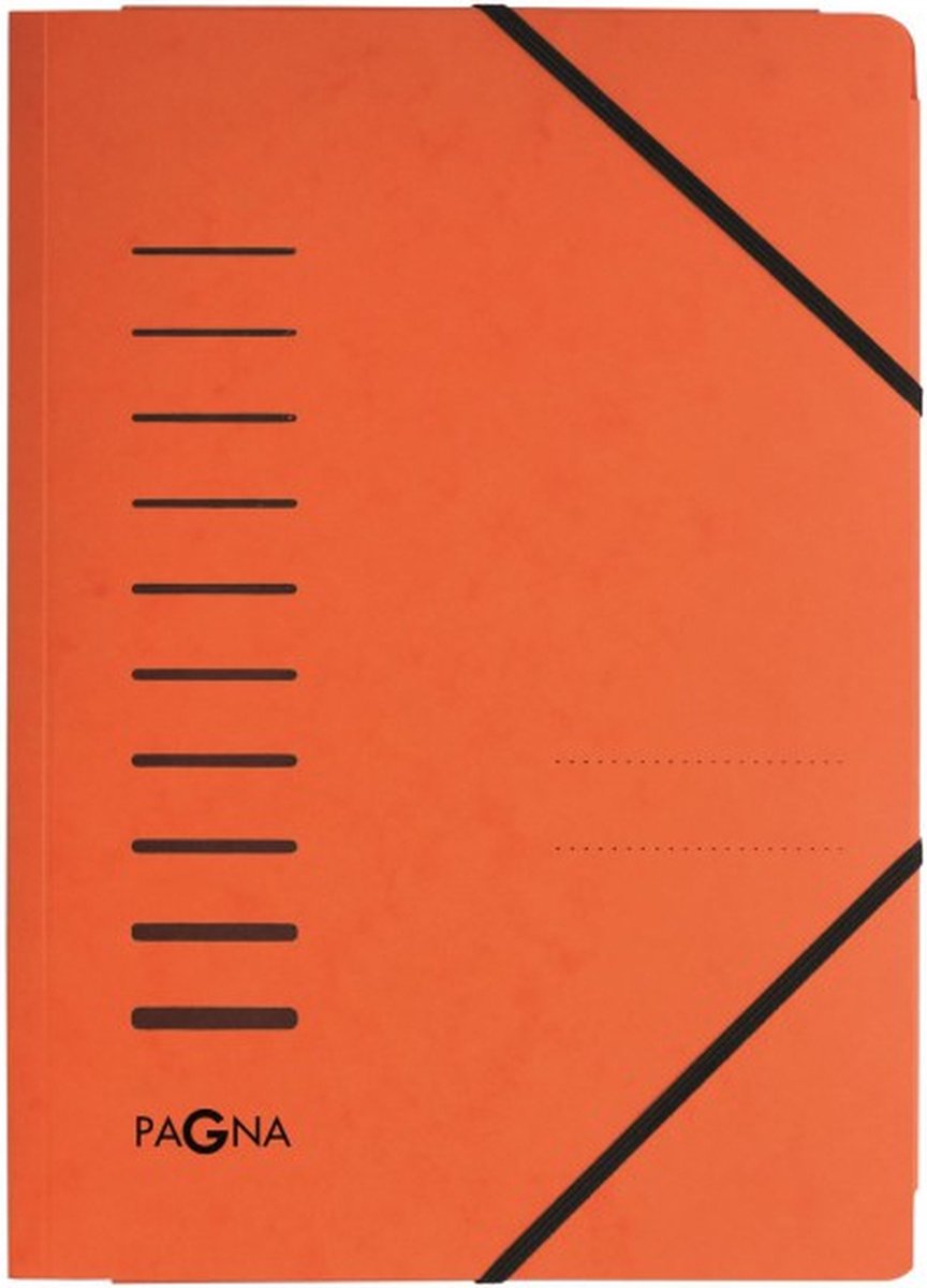 Pagna 24007-12, A4, Karton, Oranje, Elastische band, 230 mm, 3 mm