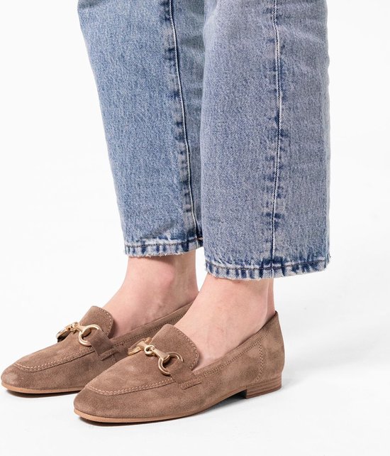 No Stress - Dames - loafers met goudkleurig detail