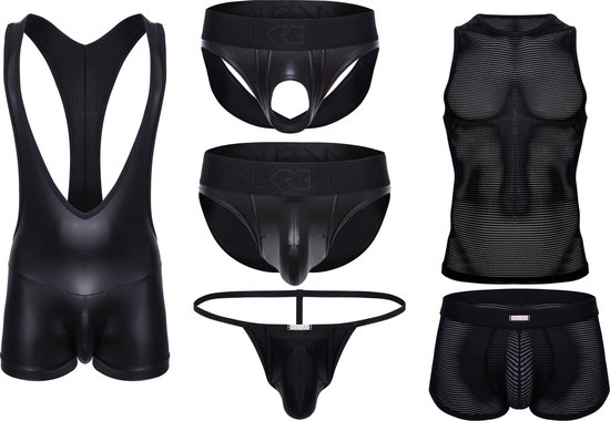 Sukrew Nightlife Collection Multipack - Size S - MAAT S - Heren Ondergoed - Slip voor Man - Mannen Slip