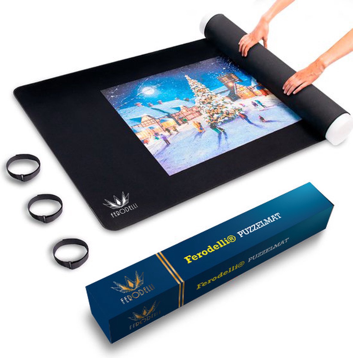 Bol.com Ferodelli Puzzelmat - Portapuzzle - Puzzelmap - 1000 Stukjes - 1500 Stukjes - 3000 Stukjes - Puzzelkoffer - Puzzelbord -... aanbieding
