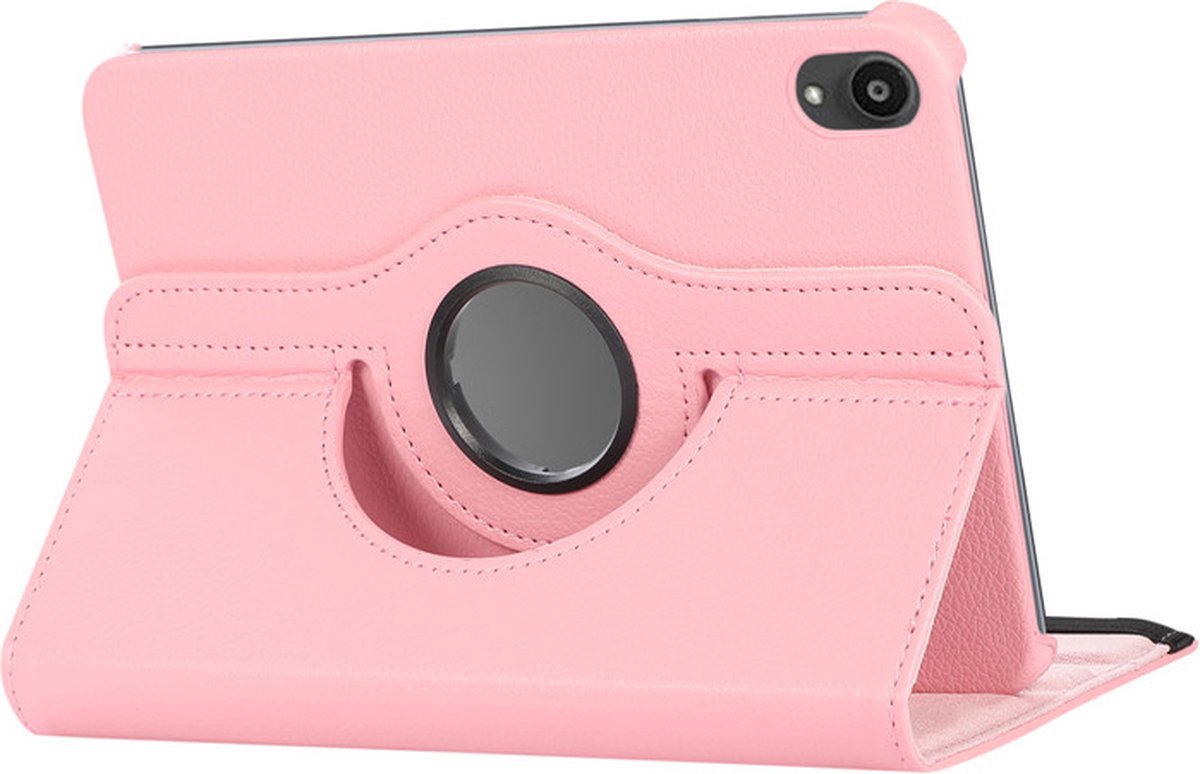 Draaibare Tablet Hoes - Geschikt voor iPad Mini Hoes 6e Generatie (2021) - Licht Roze
