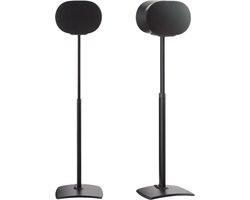 Sanus WSSE3A2-B2 adjustable speaker stand - verstelbaar in hoogte - luidsprekerstandaard - optimale luisterhoogte - kabelbeheer - geschikt voor Sonos ERA 300 - 2 stuks (paar) - Zwart