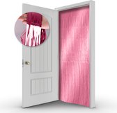 LUQ - Roze Glittergordijn Deurgordijn Deur Folie Gordijn Gender Reveal Versiering Babyshower Versiering 100*200 Cm