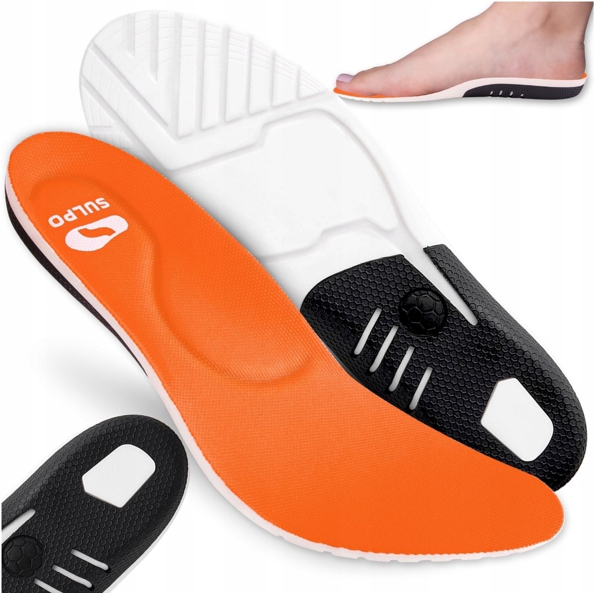 Inlegzolen, binnenzool, Sulpo schoenzolen, maat 41-45, sport, wandelen, schoenen