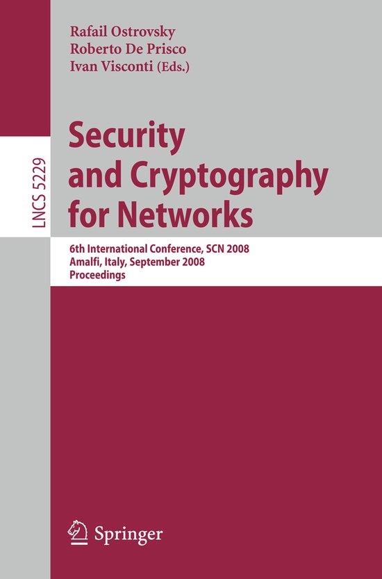Security and Cryptography for Networks - cover