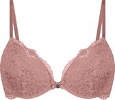 Hunkemöller Dames Lingerie Voorgevormde push-up beugel bh Marine - Roze - maat B75