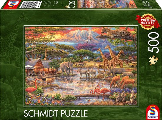Puzzle Schmidt-Spiele-56485 Les Animaux de la Jungle