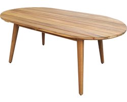 foto van Tuintafel Ovaal Hardhout Binnen/Buiten 97 x 40 cm