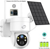 Casamix Solar Beveiligingscamera buiten - Incl. sd kaart 64G- Zonne-energie paneel en batterij- Solar MP 3 pro -Duurzaam- NL Handleiding-draadloze en HD- wifi- 1 lens-IP66 waterproof- draai- en kantelbaar -Ondersteuning 2.4G WIFI- 2 weg Audio