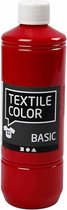 Textielverf - Kledingverf - Primair Rood - Basic - Textile Color - 500 ml