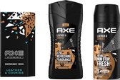 Axe Collision Leather & Cookies - Voordeelverpakking - After Shave & Deo Spray & Douchegel