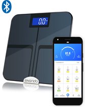 Slimme personen weegschaal met lichaamsanalyse - digitale personenweegschaal met app smart scale weegschaal vetpercentage