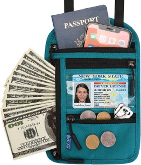 Foto: Heupschort voor pinautomaat ccv vx670 of vx680 handheld en portemonnee links cognac 6630c