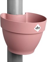 Elho Vibia Campana Pot Gouttière 40 - Pot De Fleurs pour Extérieur - Ø 21.6 x H 16.3 cm - Rose
