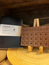 Chocolade tablet "Beterschap" | Breektablet met 21 blokjes | 7 dagen - 3 blokjes per dag | Chocola cadeau | Smaak Melk