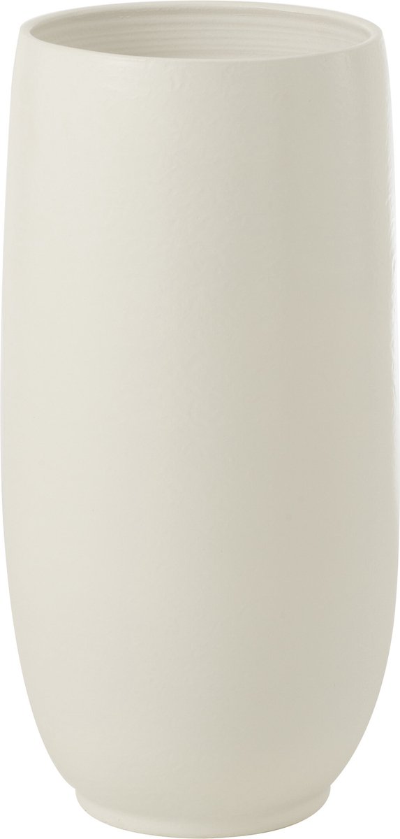 J-Line vaas Ying - keramiek - wit - small - 71 cm hoog