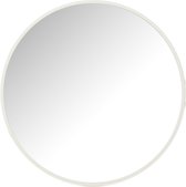 J-Line spiegel Rond - glas/metaal - wit - small
