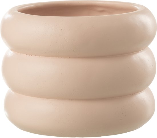 J-Line bloempot Ring - cement - beige - medium - Ø 20.50 cm