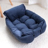 Multifunctionele hondenmand - Hondenkussen - Hondenbed - Honden mand - Dierenmand - Maat M (78x62cm) - Blauw -