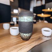 Simple Solutions Koffie To-Go Mok Groen - 350ml - Cafeïne - Onderweg - Werk - Auto - Hersluitbaar - Duurzaam -