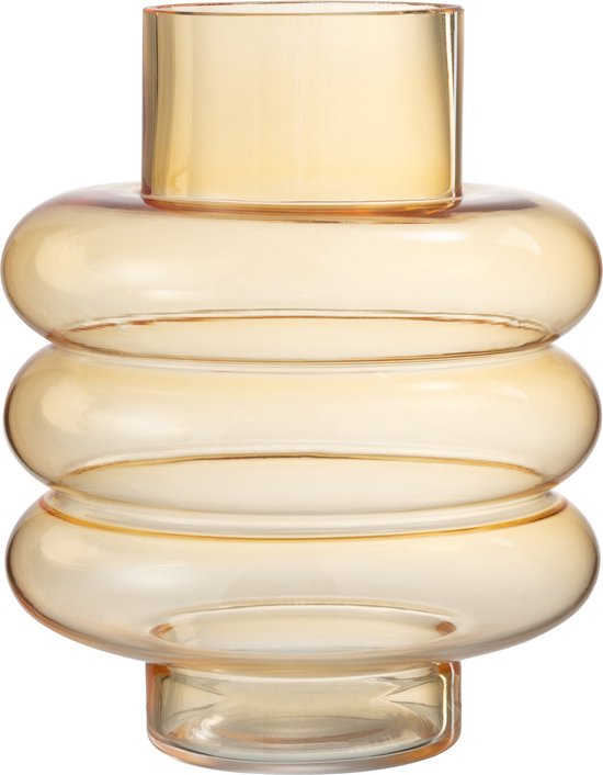 J-Line vase - verre - ocre - large - 22.5 cm