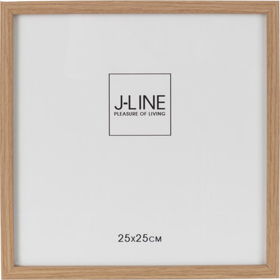 J-Line fotolijst - fotokader Basic - hout - naturel - large - 2 stuks