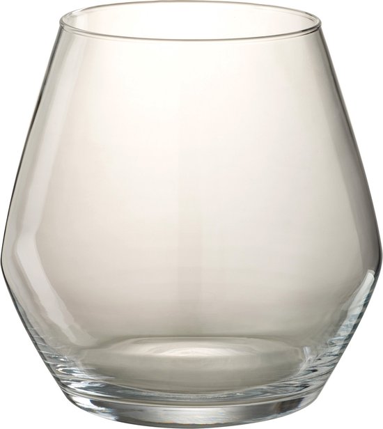J-Line vaas Fiona - glas - transparant - small - 23.50 cm hoog