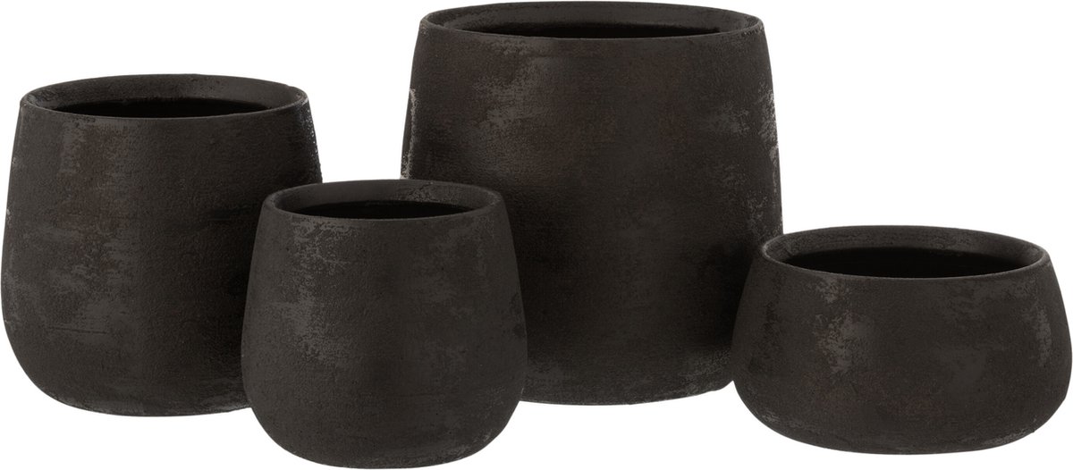 Cache-pot En Céramique Bleu 50x44x60 Cm - J-Line