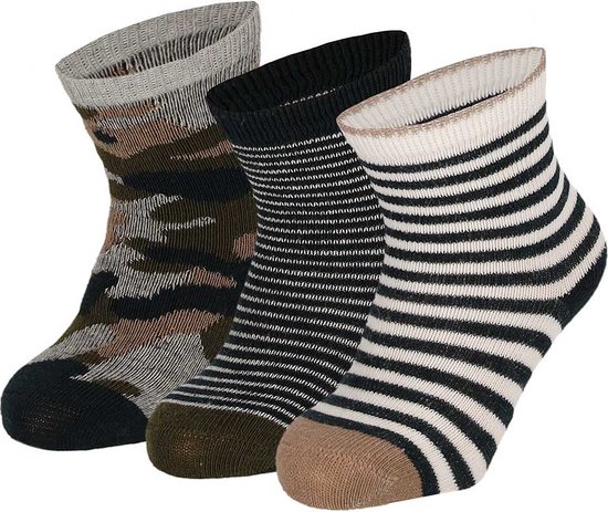 Lot de 3 paires de chaussettes bébé iN ControL marron - 19/22