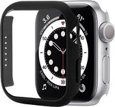 Horlogekast - Geschikt voor Apple Watch 8/9 - 45 mm - Kast met volledige dekking - Zwart