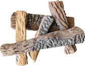 Brulo - céramique 5 pièces - ensemble de bois - céramique - sfeerhaard - bioéthanol - gaz - cheminée
