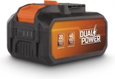 Dual Power batterij POWDP9040 - 2x20V, 8.0Ah, 4.0Ah - accu voor 20V & 40V toestellen - led-stroomindicator - batterijplatform
