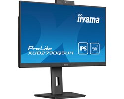 iiyama ProLite XUB2790QSUH-B1 - 27 Inch - IPS - QHD - USB-Hub - Verstelbaar - Windows Hello Cam