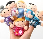 *** Vingerpoppetjes Familie - Familie Vingerpoppetjes - 6 Stuks Speelgoed voor Kinderen - Poppenkast - van Heble® ***