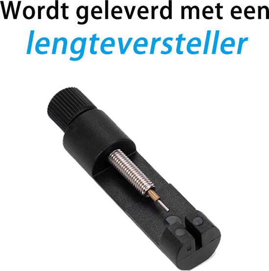 Tool voor het verstellen van de lengte van een horlogebandje.