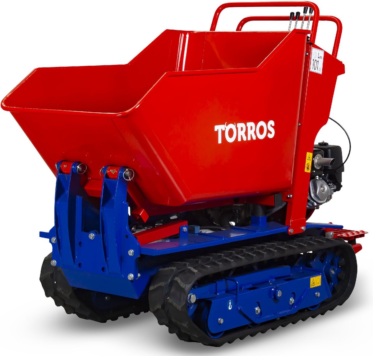 Hydrostatische mini rupsdumper met kipbak 800kg Honda 9pk Torros HRD800H