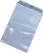 Ace Verpakkingen - Verzendzakken - 500 stuks - 230 x 325 x 40mm - wit met plakstrip - 50mu - perfecte verzendzak voor kleding / webshops