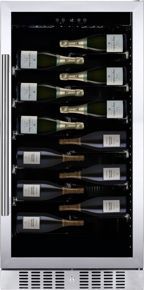 Dunavox Sera-70 Champagne Koelkast DX-70.258SS 1 Zone Zilver