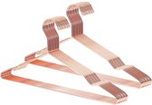20 stuks roségouden metalen kledinghangers - stabiele antislip coathangers (42 cm) kledinghangers