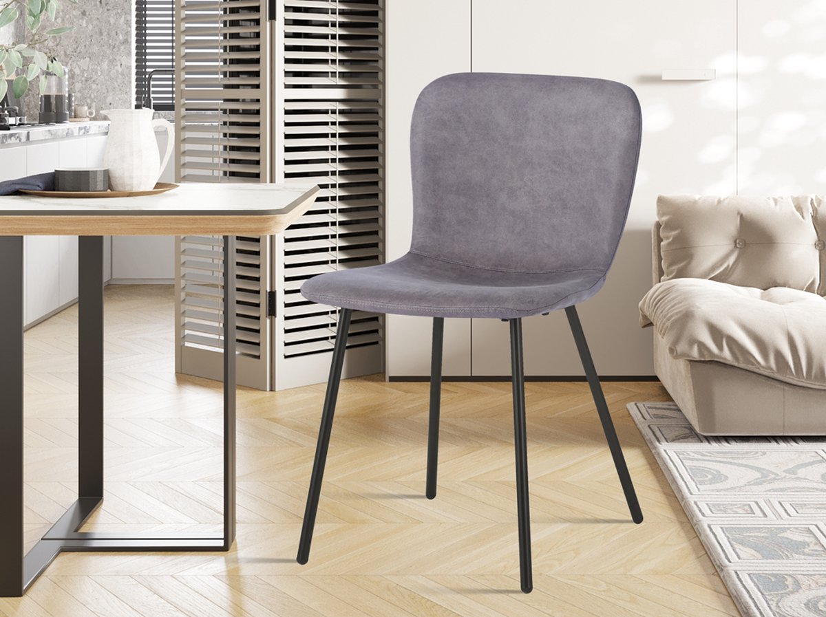 Interiax Eetkamerstoel Jade PU Taupe