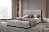 Interiax George Bed - Stijlvol Comfort in Beige met lattenbodem (160 x 200 cm)